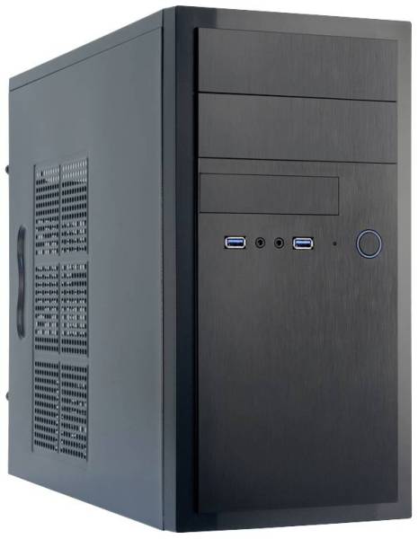 Chieftec HT-01B-OP Mini-Tower PC-Gehäuse Schwarz