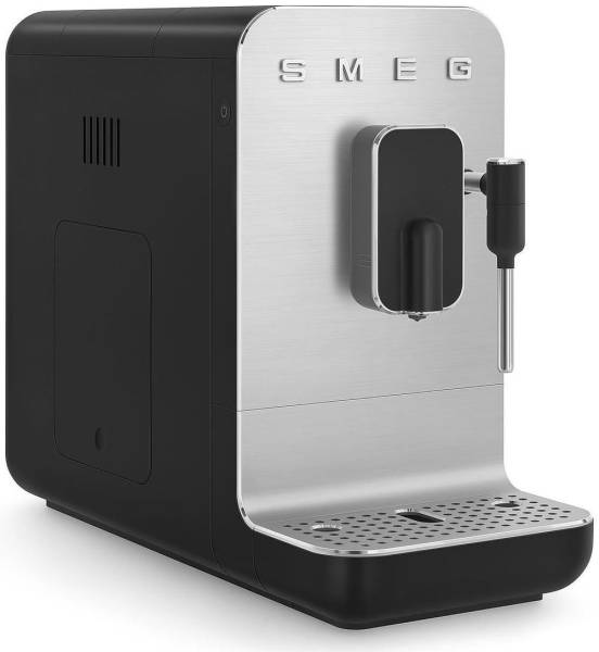 Smeg BCC02BLMEU Kompakt-Kaffeevollautomat, Schwarz-Matt, mit Dampffunktion
