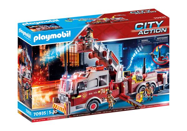Playmobil® City Action Feuerwehr-Fahrzeug: US Tower Ladder 70935
