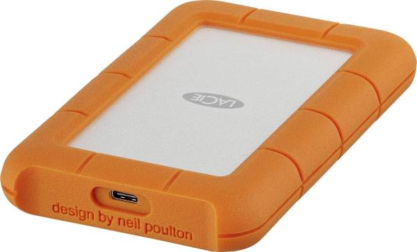 LaCie Rugged 2TB Externe Festplatte 6.35cm (2.5 Zoll) USB-C Silber, Orange STFR2000800