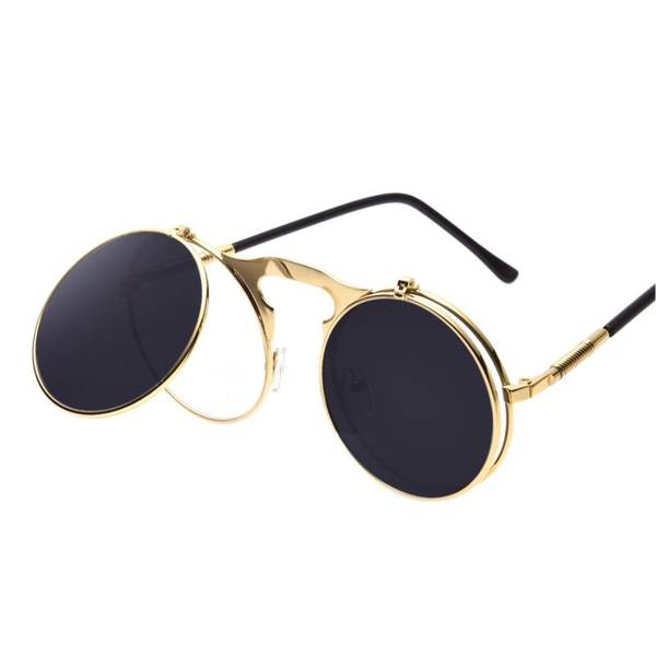Iconic Eyewear Steampunk-Sonnenbrille mit Flip-Funktion Sonnenbrille 1.0 pieces