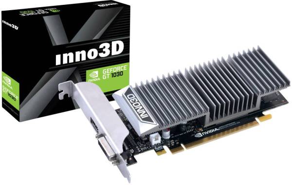 Inno 3D Grafikkarte Nvidia GeForce GT1030 2GB GDDR5-RAM PCIe HDMI, DVI Passiv gekühlt