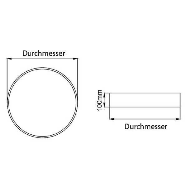 Brumberg 13685164 LED-Deckenleuchte LED 25W Silber