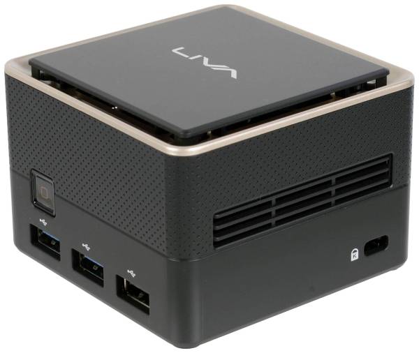 ECS Mini PC LIVA Q3 Plus AMD Ryzen Embedded R1505G 4GB RAM 64GB HDD Win 10 Pro 95-677-MZ6A05