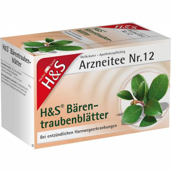 H & S H&S Bärentraubentee Filterbeutel 20 St