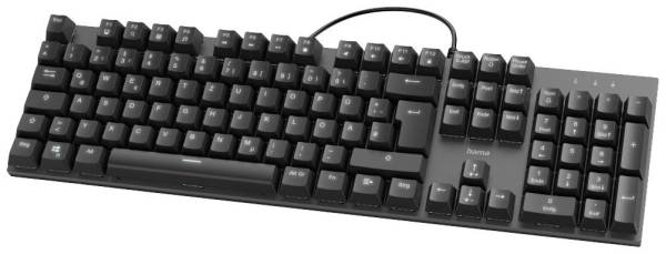 Hama MKC-650 USB Tastatur Deutsch, QWERTZ, Windows Schwarz Multimediatasten