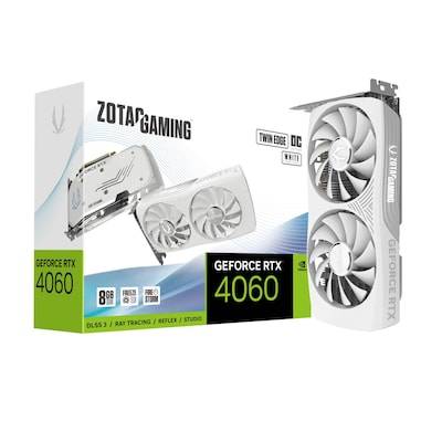 ZOTAC GAMING GeForce RTX 4060 TwinEdge OC White 8GB GDDR6 Grafikkarte 3xDP/HDMI