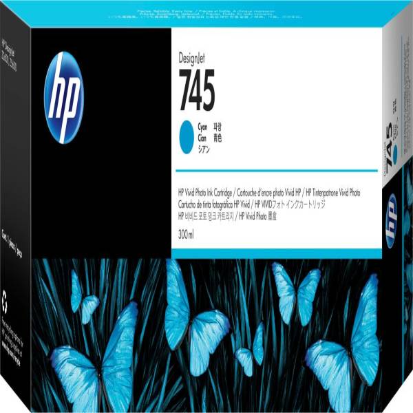 HP-745-DesignJet-Druckerpatrone-Cyan-300-ml