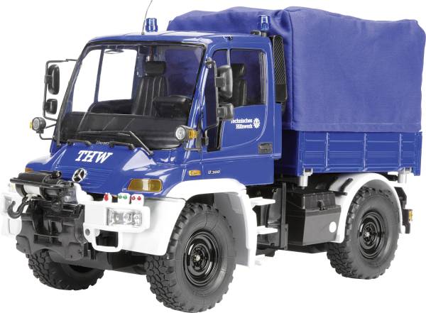 Carson Modellsport MB Unimog U300 THW 1:12 RC Modellauto Elektro Einsatzfahrzeug 100% RtR 2,4GHz ink