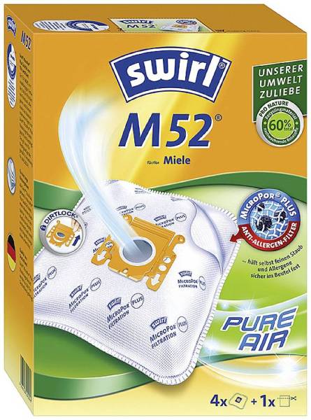 Swirl M52 MicroPor Staubsaugerbeutel 4St.