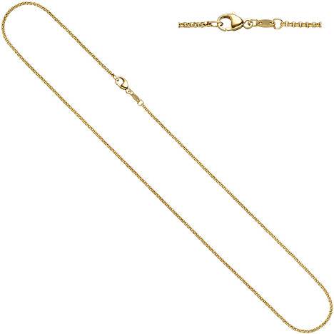 SIGO Erbskette 333 Gelbgold 1,5 mm 38 cm Gold Kette Halskette Goldkette Karabiner