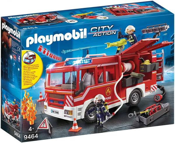 PLAYMOBIL City Action 9464 Feuerwehr-Rüstfahrzeug, mit Licht und Sound, ab 4 Jahren Single