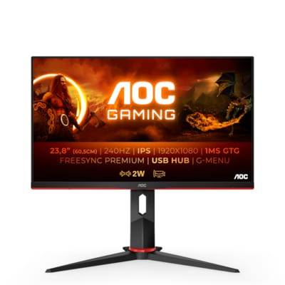 AOC 24G2ZU 60,4cm (23,8") Full HD Gaming Monitor HDMI/DP FreeSync 240Hz 0,5ms HV