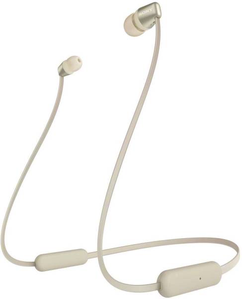 Sony WI-C310 In Ear Kopfhörer Bluetooth Gold Lautstärkeregelung, Headset