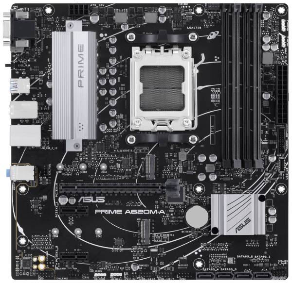 Asus PRIME A620M-A-CSM Mainboard Sockel (PC) AMD AM5 Formfaktor (Details) Micro-ATX