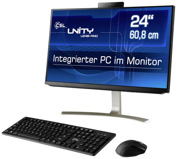 CSL Computer All-in-One PC Unity U24B-AMD 60.5cm (23.8 Zoll) Full HD AMD Ryzen 5 5600G 16GB RAM 1TB