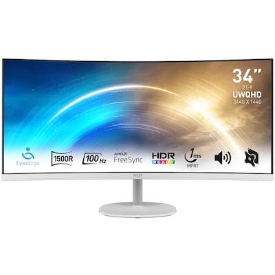 MSI Pro MP341CQWDE 86,4cm (34")UWQHD VA Office Monitor Curved 21:9 HDMI/DP 100Hz