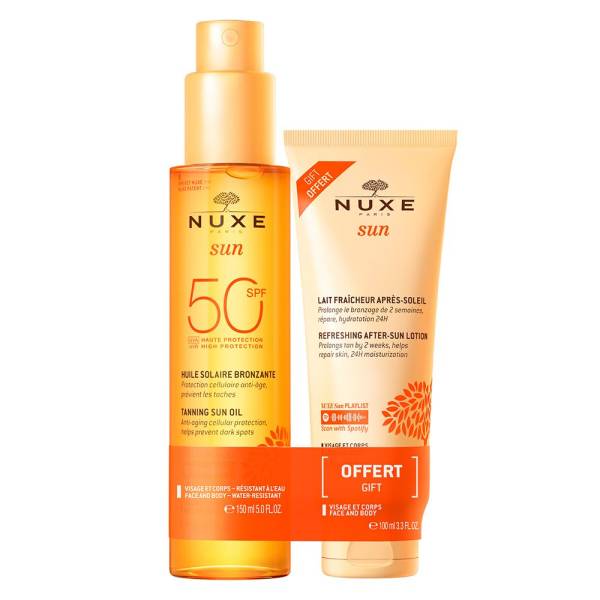 Nuxe SUN Sonnenöl Gesicht und Körper LSF 50 Erfrischende After-Sun-Milch