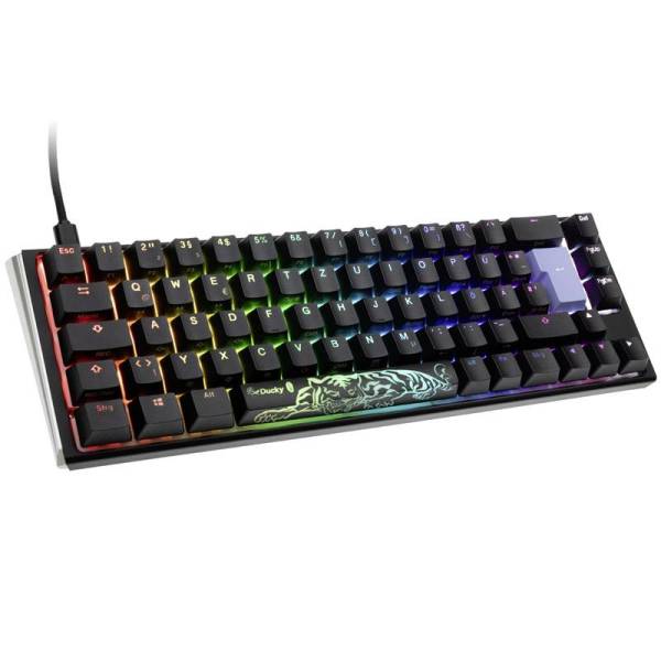 Ducky One 3 Classic USB Gaming-Tastatur Switch: Red Deutsch, QWERTZ Schwarz, Weiß