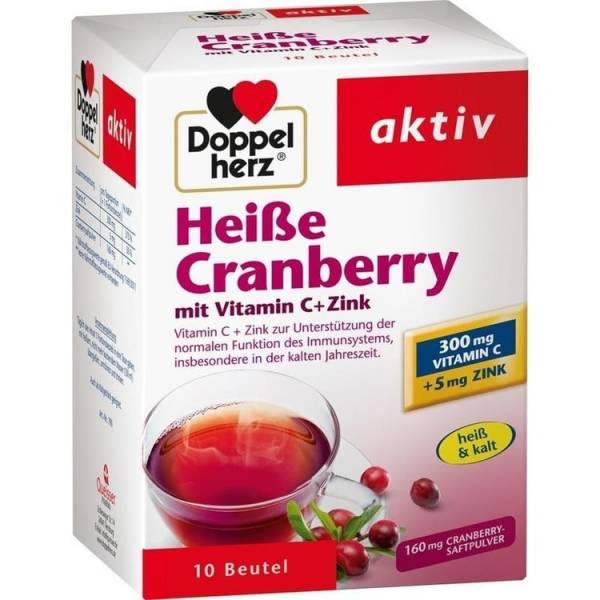 Doppelherz Heiße Cranberry mit Vitamin C + Zink 10Btl