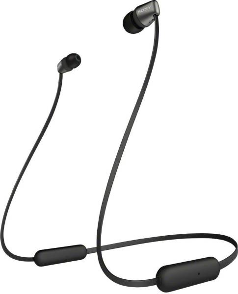 Sony WI-C310 In Ear Kopfhörer Bluetooth Schwarz Lautstärkeregelung, Headset