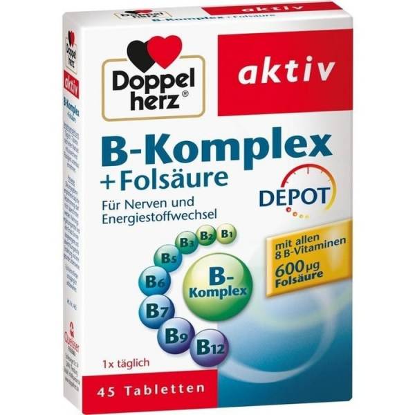 Doppelherz B-Komplex DEPOT+ Folsäure 45st