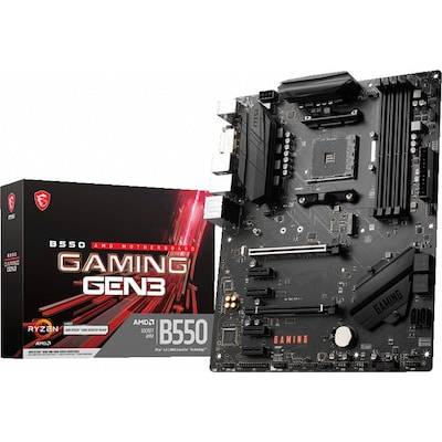 MSI B550 Gaming GEN3 ATX Mainboard Sockel AM4 M.2/DVI/HDMI