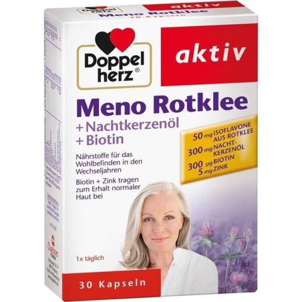 Doppelherz aktiv Meno Rotklee + Nachtkerzenöl + Biotin 30