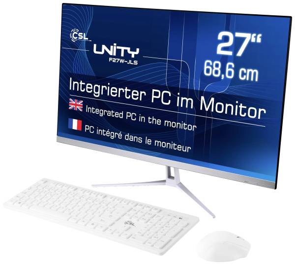 CSL Computer All-in-One PC Unity F27W-JLS 68.6cm (27 Zoll) Full HD Intel Pentium N6000 16GB RAM