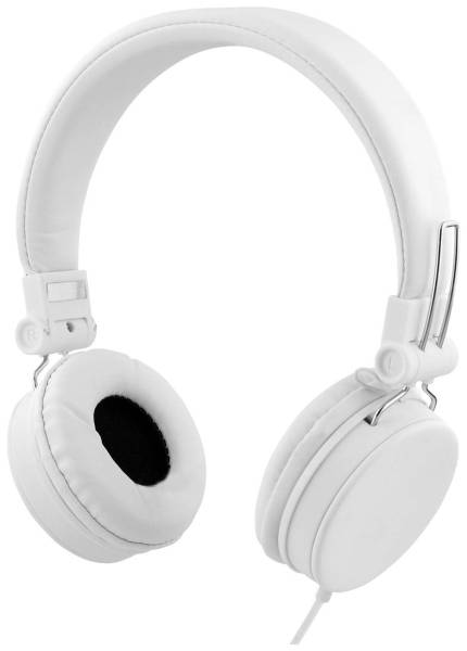 STREETZ HL-W203 On Ear Headset kabelgebunden Stereo Weiß Faltbar, Fernbedienung,