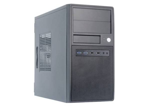 Chieftec CT-04B-OP Mini-Tower PC-Gehäuse Schwarz