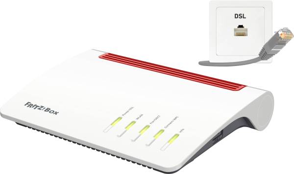 AVM FRITZ!Box 7590 WLAN Router mit Modem Integriertes Modem: VDSL, ADSL 2.4GHz, 5GHz 2533MBit/s