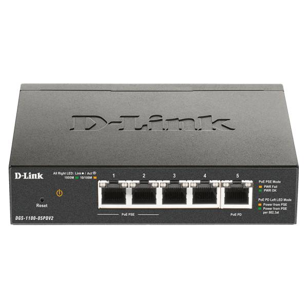 D_Link_DGS_1100_05PDV2_Netzwerk_Switch_Managed_Gigabit_Ethernet_10_100_1000_Power_over_Ethernet_PoE_Schwarz