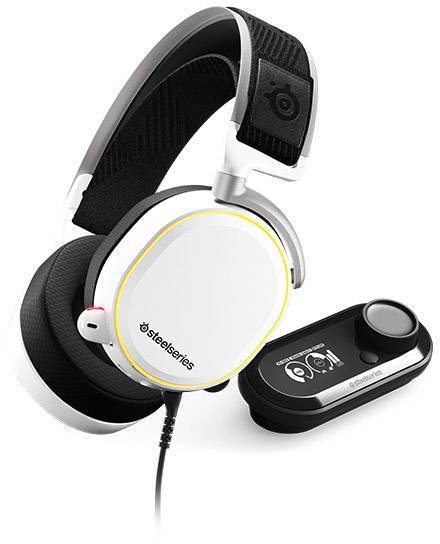 Steelseries ARCTIS PRO+ GAME DAC Gaming Over Ear Headset kabelgebunden Stereo Weiß, Schwarz Mikrofo