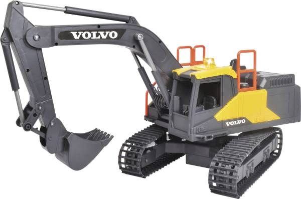 Dickie Toys 203729018 RC Volvo Mining Excavator Funktionsmodell Elektro Baufahrzeug mit Lichteffe