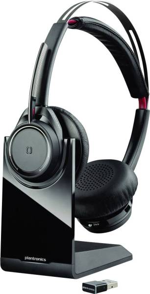 Plantronics UC B825M Telefon On Ear Headset Bluetooth Stereo Schwarz Noise Cancelling Mikrofon-Stu